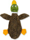 Best Pet Supplies 2-in-1 Stuffless Squeaky Dog Toy, Large Wild Duck, Soft Durable Fabric for All Pets