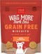 Cloud Star Wag More Bark Less - Grain Free Pumpkin Dog Treats - Crunchy Biscuits - 2.5 lb Pouch