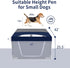 42x42 inch Dog Playpen Cover, Dog Play Pen Top with Hooks, Soft Fabric Roof Puppy Playpen Topper for Cat Crate Kennel