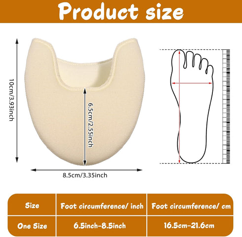 Eldraqth 2 Pairs Ballet Toe Pads for Pointe Shoes, Breathable Ballet Toe Pads for Heels Dance Foot Cover Pouch