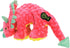 goDog Dinos Frills Squeaky Plush Dog Toy - Large Pink with Chew Guard Technology