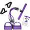 Pedal Resistance Band, 4-Tube Elastic Pull Rope for Sit-ups, Yoga Strap, Bodybuilding Expander, Fitness Equipment.