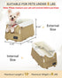 PETSFIT Dog Car Seats for Small Dogs with Safe Protection Hooks, Small Dog Car Seat with Upgraded Safety Tethers