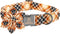 Lionheart Glory Dog Collar with Flower, Fall Halloween Plaid Dog Collar, Adjustable for Large Dogs