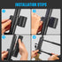 Heavy Duty Bike U Lock, 12 Ton Shear, 20mm Anti-Theft Silicone Covered Lock with 4ft Steel Cable
