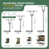 Stand,15.7-74.3 Inch Stand,360 MECESOR Dual Reptile Lamp Height Adjustable Reptile Light Sewing Flexible Arms,Heat Lamp