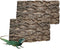 Cork Terrarium Background 15.7x11.8in Natural Cork Large Bark Backdrop for Reptile Habitat Decor (2 PCS)