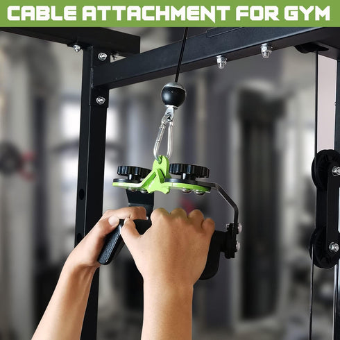 KORIKAHM Home Gym Fitness Multi-Grip Spreader Bar, Wide Lat Pull Down Bar, Neutral Grip Handle for Cable Pulley System