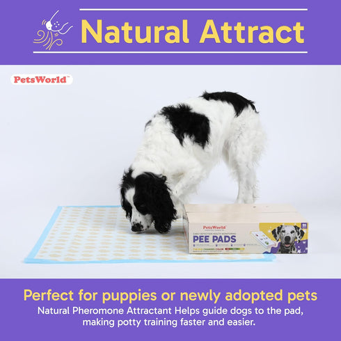 37"x54" 25 Count PetsWorld Health Monitoring Dog Pee Pads XXXL Color-Changing Pet Pee Pads for Dogs & Pets, Leak-Proof