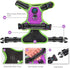 PHOEPET 2019 Reflective Dog Harness for Large Breed, Adjustable No Pull Vest with Handle, 2 Metal Rings (XL, Purple)