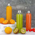 Sursip 18 oz Glass Water Bottles with Lids, Eco-Friendly Reusable Juice Bottles, Set of 12, BPA Free, Leak-Proof