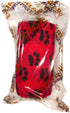 Vet Wrap Tape (Red with Paws) (2 Pack) (4 Inch x 15 feet) Self Adhesive Cohesive Flex Bandage for Pets