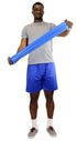 Low Powder Exercise Band Roll, Cando 1210689, 6 yd Length, Blue-Heavy