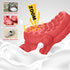Indestructible Squeaky Dog Toys for Aggressive Chewers, Tough Chew Toys for Medium/Large Dogs, Heavy Duty (Slipper-Red)