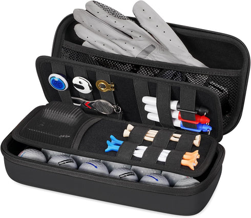 YOREPEK Golf Glove Holder with Removable Shaper, Protective Hard Shell Case for Golf Accessories