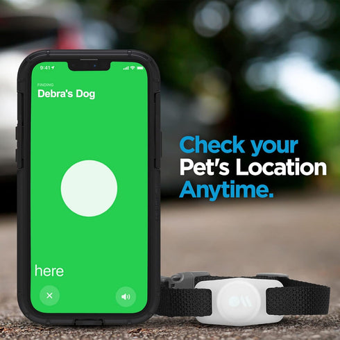 Case-Mate Airtag Dog Collar Holder | Water Resistant Airtag Holder | Protective Case for Dog Collar - Glow in The Dark
