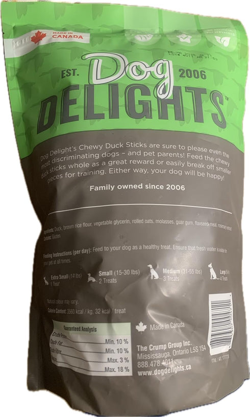 Dog Delights Chewy Duck Sticks, 35 Ounce (2.19 lb) - Delicious Treats for Your Furry Friend