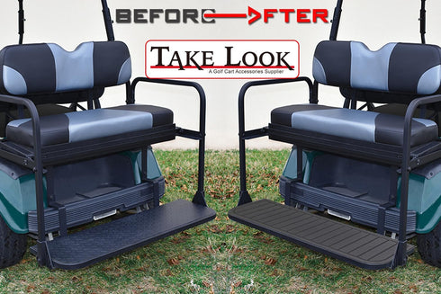 Golf Cart Rear Seat Kits Floor Mat - Anti-Skid EVA Mat for Yamaha EZGO RXV/TXT, Club Car DS/Precedent, Star Car, Excar,