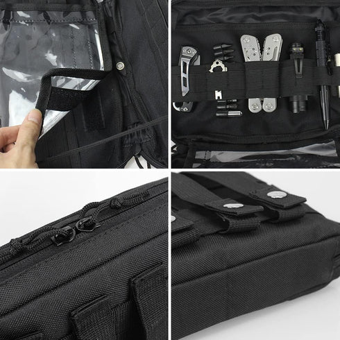 1000D WYNEX Tactical Admin Molle Pouch, Medical EDC EMT Utility Bag Shell Design Attachment Pouches Nylon Hiking Belt