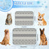 imiBBWQu Summer Summer 27" 22" Cooling Mat for Dogs Grey Stripes Green Pet Cooling Mat Washable Dog Pad Dog Bed