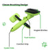 ELITE ETAIL Self Cleaning Pet Hair Brush with Comb and Bath Brush, Grooming Kit for Dogs and Cats, 7 in Long