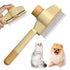 Ntrjtrss Flea Comb for Cats Dogs Brush for Shedding Self Cleaning Pet Comb