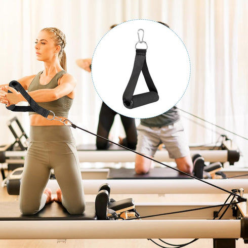 Heavy Duty Gym Handles for Cables, Cable Machine Handles, Resistance Bands Handles with 4 Carabiners for Strength