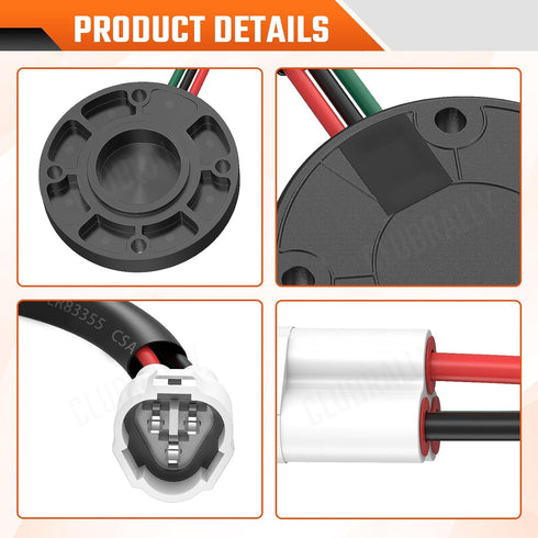 G22, G29, 2003-2014 OEM#JU2-H1670-22-00, JU2-H1670-21-00, JU2-H181K-20-00 Golf Cart Speed Sensor Plus Speed Sensor