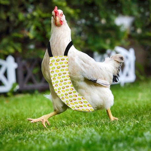 Washable Fruit Print Diapers for Poultry - Kiwi, Medium Size