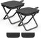 HHUWQYU Camping Stools Set of 2, 10.6 Inch Small Portable Folding Chair with