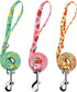 azuza 3 Pack Fruit Design Nylon Dog Leashes, Strong & Durable Basic Leash for Small Dogs, 6FT, 5/8"