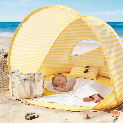 35.4"x27.6"x31.5" Summer Tiny Land Baby Beach Tent Pop Up Baby Tent with UV Protection, Portable Baby Beach Essentials