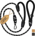 6 Foot Dog Leash with 2 Extra Padded Handles - Heavy Duty No Pull Rope Lead with Lockable Carabiner for Medium to Large