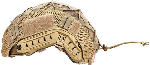 Lancer Tactical Helmet Cover for MH, PJ, BJ Fast Helmets - Military, Paintball, Hunting Gear