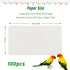 100 Pcs Bird Cage Liner Papers, Big Size Disposable Cage Paper Liners for Pet Bird Parrot