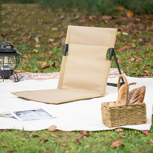 Veesper Beach Lounger, Foldable & Lightweight Oxford Cloth Camping Chair with Storage Bag, Waterproof & Breathable