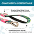 Max & Molly Classic 4 ft Dog Leash - Strong, Padded, Waterproof - Stylish Patterns for Boy & Girl Dogs - Durable, Lightweight, Comfortable for Small Dogs - Tropical, Small