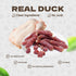 10.58oz Duck Sausage Soft Dog Treats, Duck Jerky Training Treats Skiny Coat Dog Chews for Senior Small Medium Large