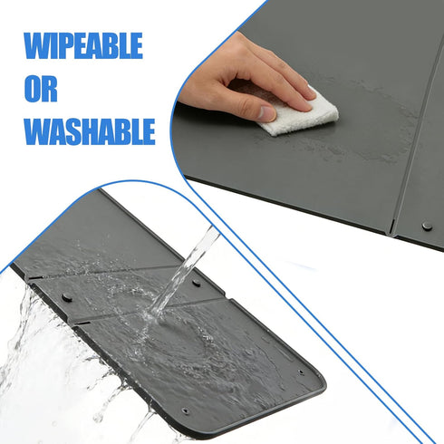 Risirica Holder,25"x35" 4 Pee Pad Holder for Dogs,Silicone Dog Puppy Pad Non-Slip Silicone Puppy Pad Holder with Tower