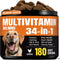 Dog Vitamins & Supplements 34-in-1 Pet Multivitamin Softchews, Daily Dog Supplements for