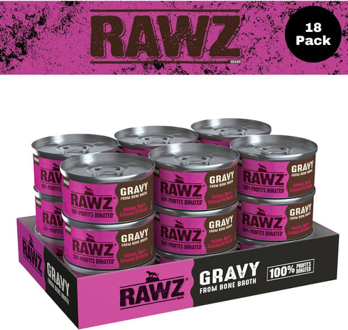 Rawz Natural Premium Minced Canned Cat Food in Gravy from Bone Broth, Made with Real Meat Ingredients, No BPA & Gums (3