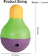 Interactive Bob-A-Lot Dog Toy for Large Breeds - Yellow/Green/Purple