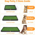 21.6 33.4 LOOBANI Dog Grass Pad with Tray, Lightweight Oxford Cloth Tray for Potty Training, *
