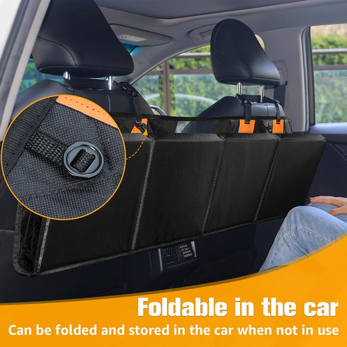400lbs, Hammock PETICON Back Seat Extender for Dogs, Hard Bottom Dog Car Seat Cover - Supports Rear Seat Pet Cover
