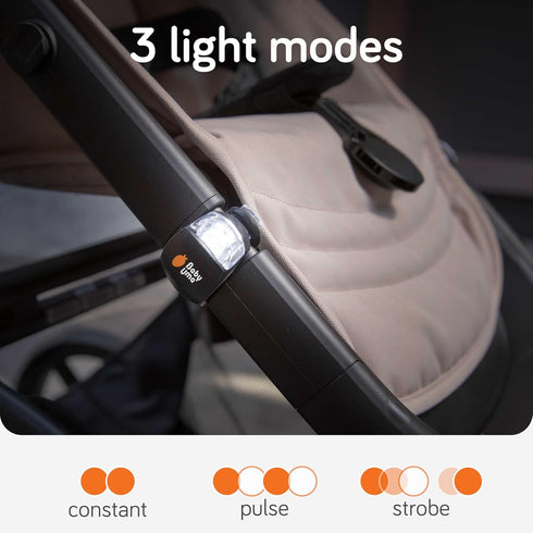 (4-Pack) 3 (2 2 Baby Uma LED Stroller Lights - Universal with Light Modes (Constant/Pulse/Strobe), Buggy & Bike Lights