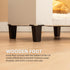 NUROMY Cat House for Indoor Cats Condo,Cat Furniture with Large Area Scratch PadLeather Cat Bed Side Table & Nightstand