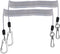 Fishing Lanyard - Heavy Duty Coiled Lanyards with Stainless Steel Wire Inside, Safety Rope Extension Cord Tether