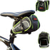 Ryhpez Bike Saddle Bag - Waterproof Bicycle Bag Back Seat Pouch for Outdoor Night Safety Ride, Green