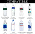 Linkidea 16.9/20Fl Oz, 16.9Fl Oz, (1 Pack/Black) Disposable Water Bottle Sleeve Compatible with Smartwater Evian