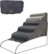 Pet Steps Cover for Small Dogs and Cats - Portable Foam Ramp Stairs - Grey 6-Step 39.3" L*15.8" W*30" H